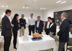 Sinopharm Chairman Liu Jingzhen led a delegation to visit Lohmann & Rauscher, a leading European supplier of high-end medical consumables, on Nov 10, 2023.