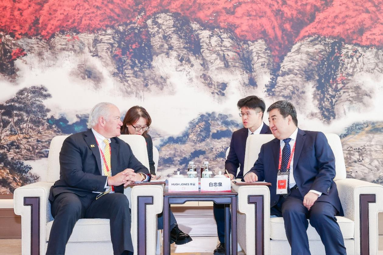 Sinopharm chairman Bai Zhongquan meets RX CEO Hugh M. Jones IV