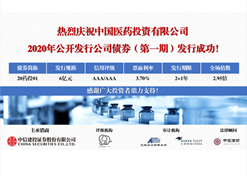 On Sept 21, 2020, CNPIC completed the initial issuance of corporate bonds totaling 600 million yuan ($84.76 million).